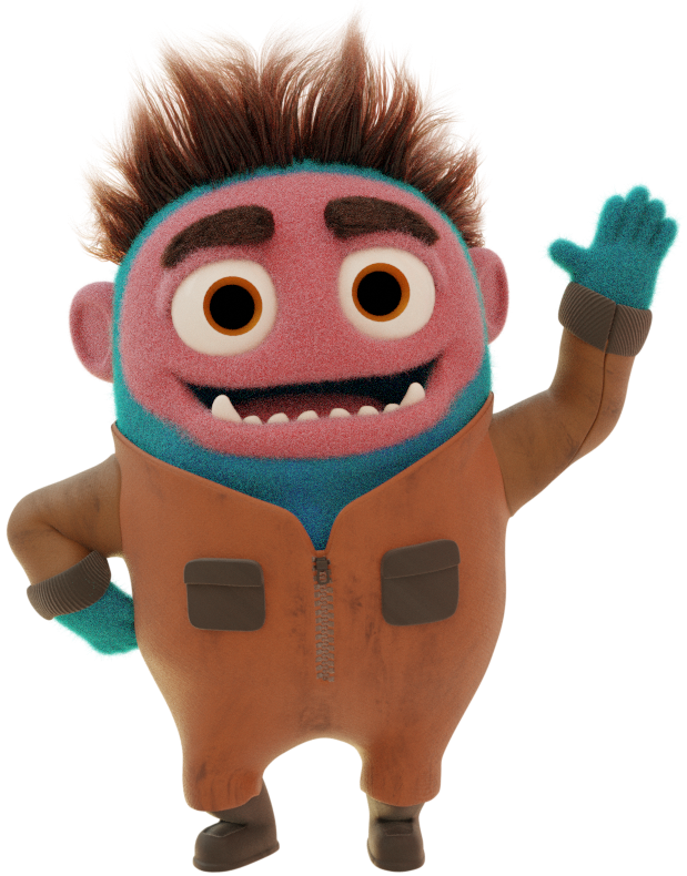 Brian the 3D Guy mascot