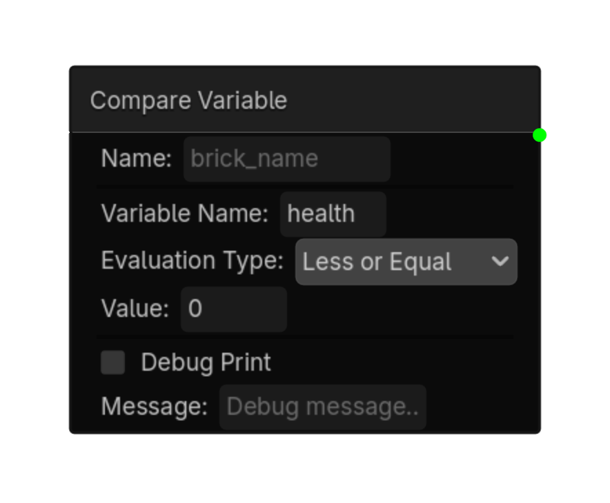 Compare Variable screenshot placeholder