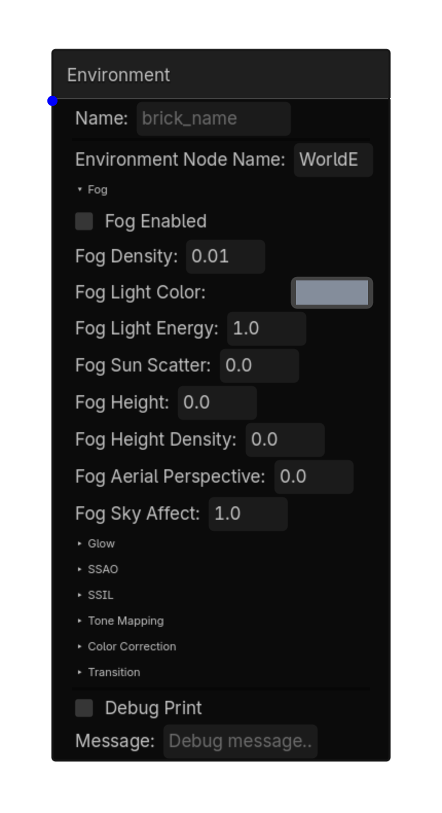Environment screenshot placeholder